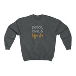 peace, love, & hippie sh*t Unisex Crewneck Sweatshirt