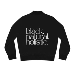 Black. Natural. Holistic  Bomber Jacket