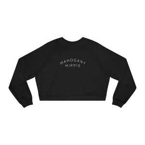 MAHOGANY HIPPIE - Capital Letters Cropped Fleece Pullover