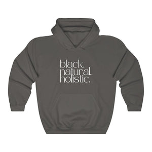 black. natural. holistic. Hoodie
